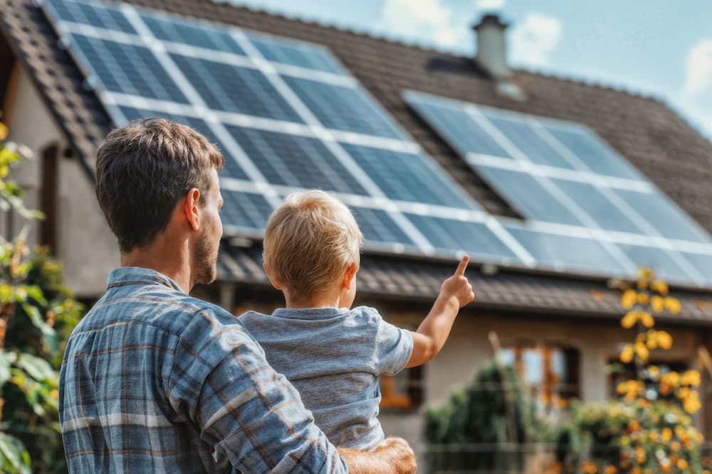 Chandler homeowner reviewing a solar agreement